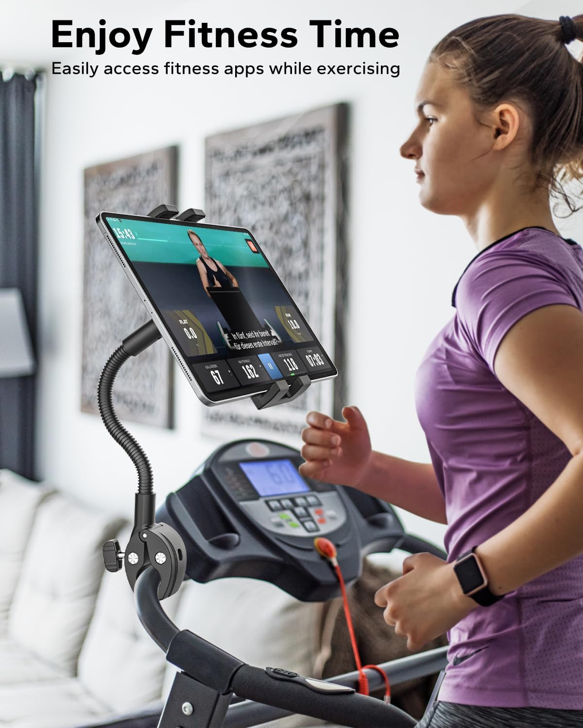 Charchendo Tablet Stands Holder Gooseneck Mount for Bike Handlebar iPad DEMO