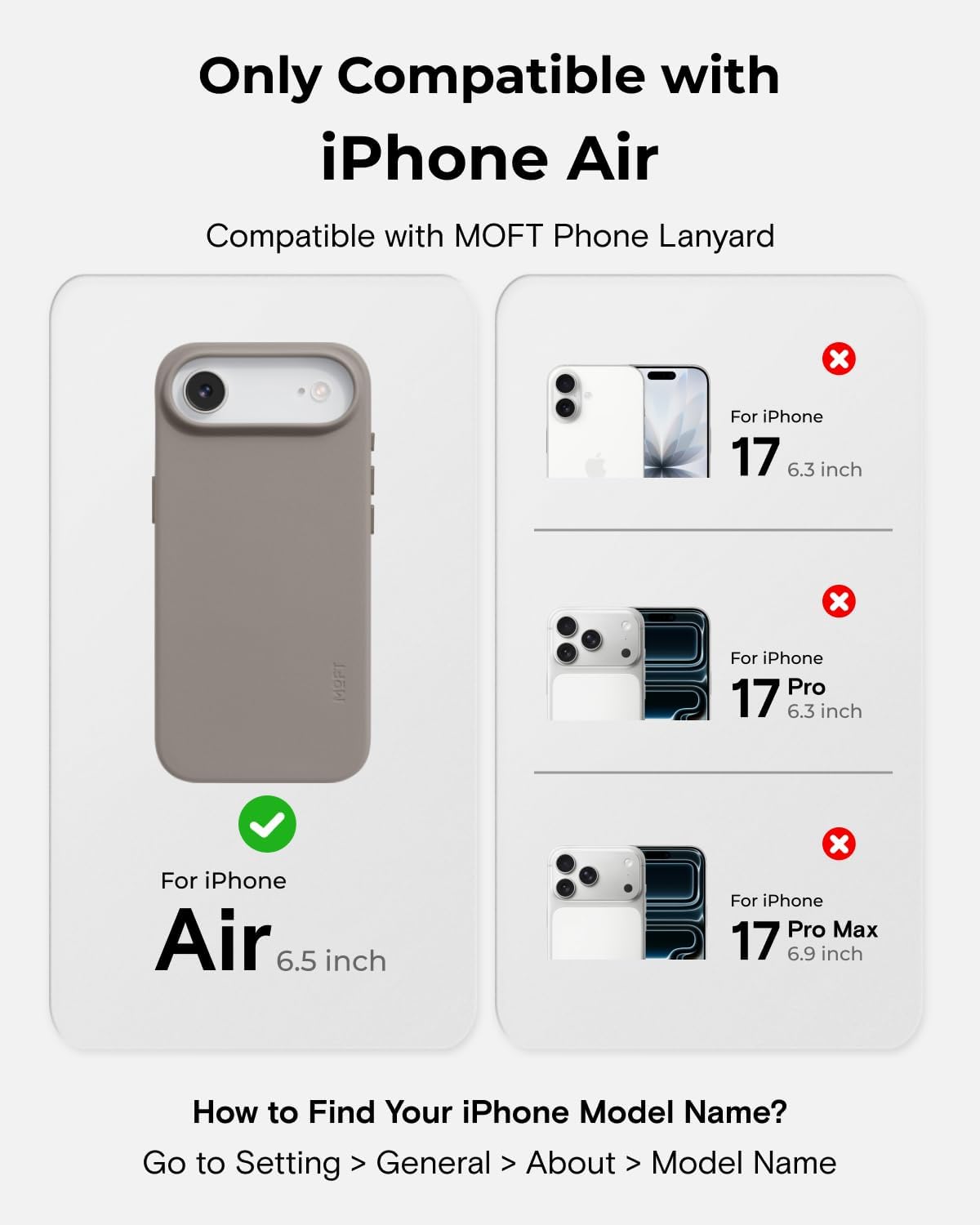 MOFT Snap-On Basic Cases Vegan Leather iPhone Case in Soft-Touch Taupe - DEMO