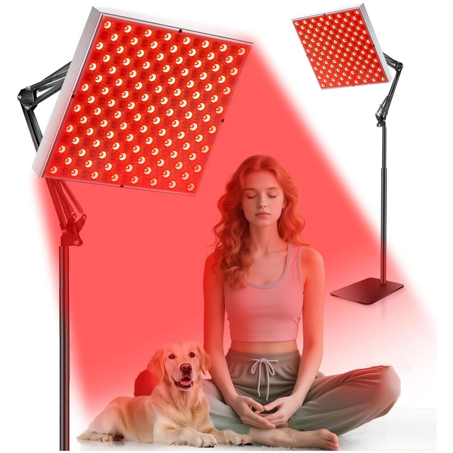 MINYII Black Light Therapy Lamp for Face & Body with Adjustable Stand DEMO