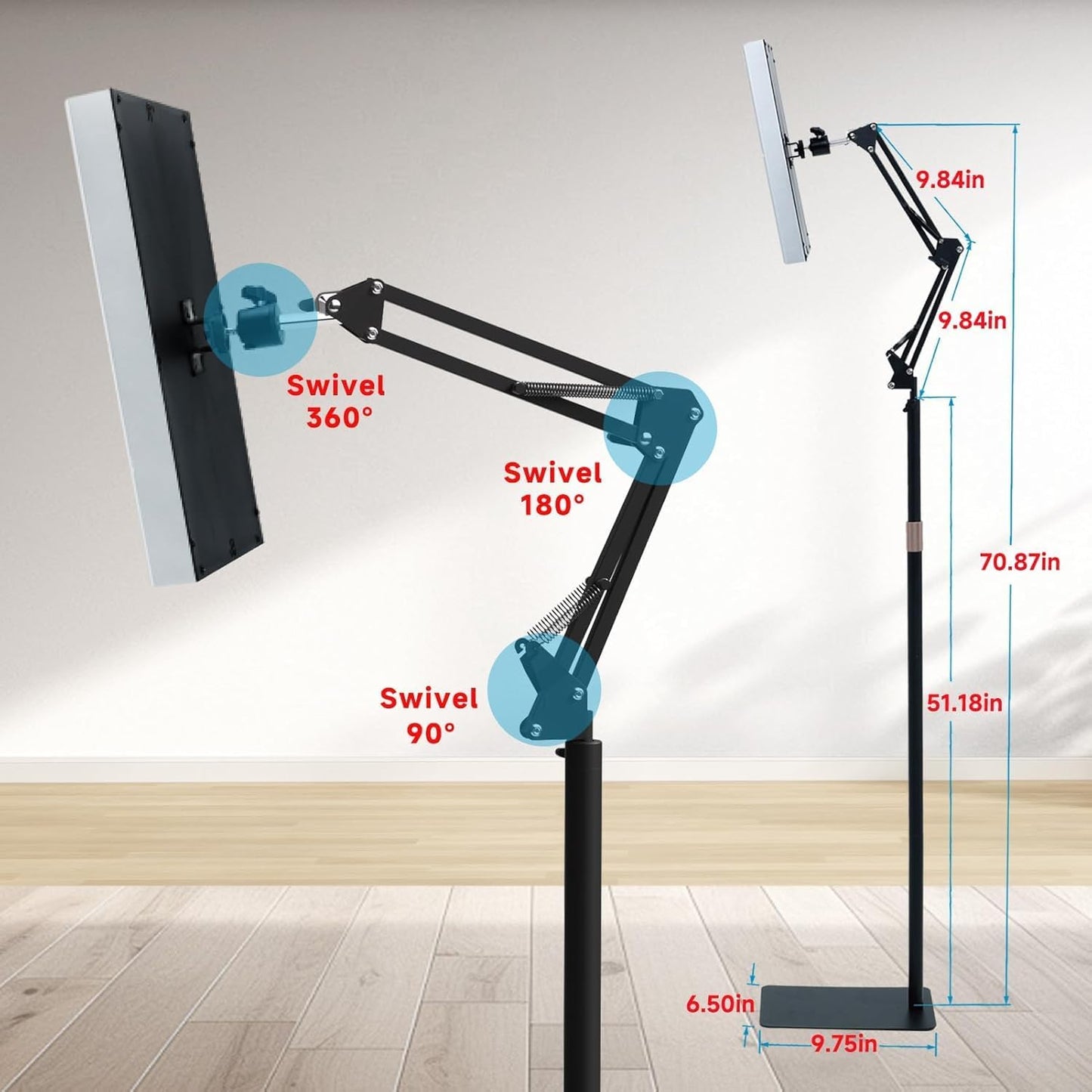 MINYII Black Light Therapy Lamp for Face & Body with Adjustable Stand DEMO