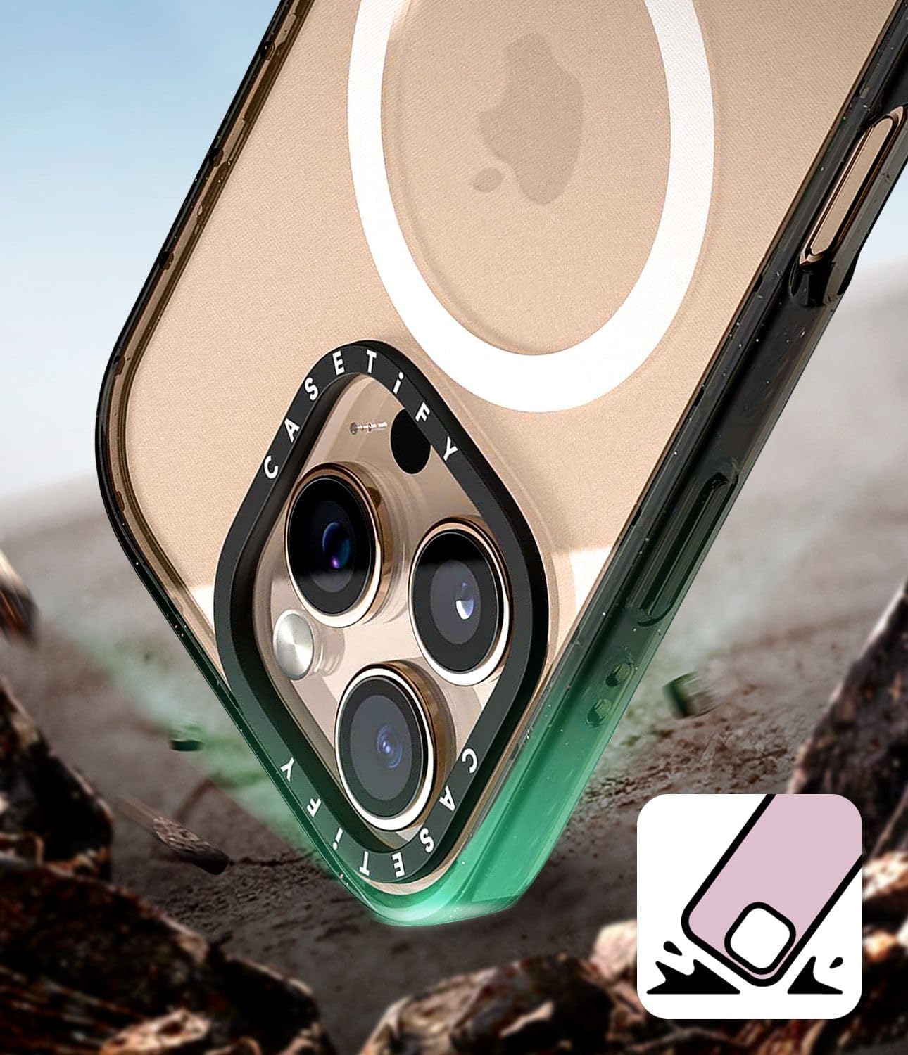 CASETiFY Impact Basic Cases Clear Black Magsafe Slim Protective Case for DEMO