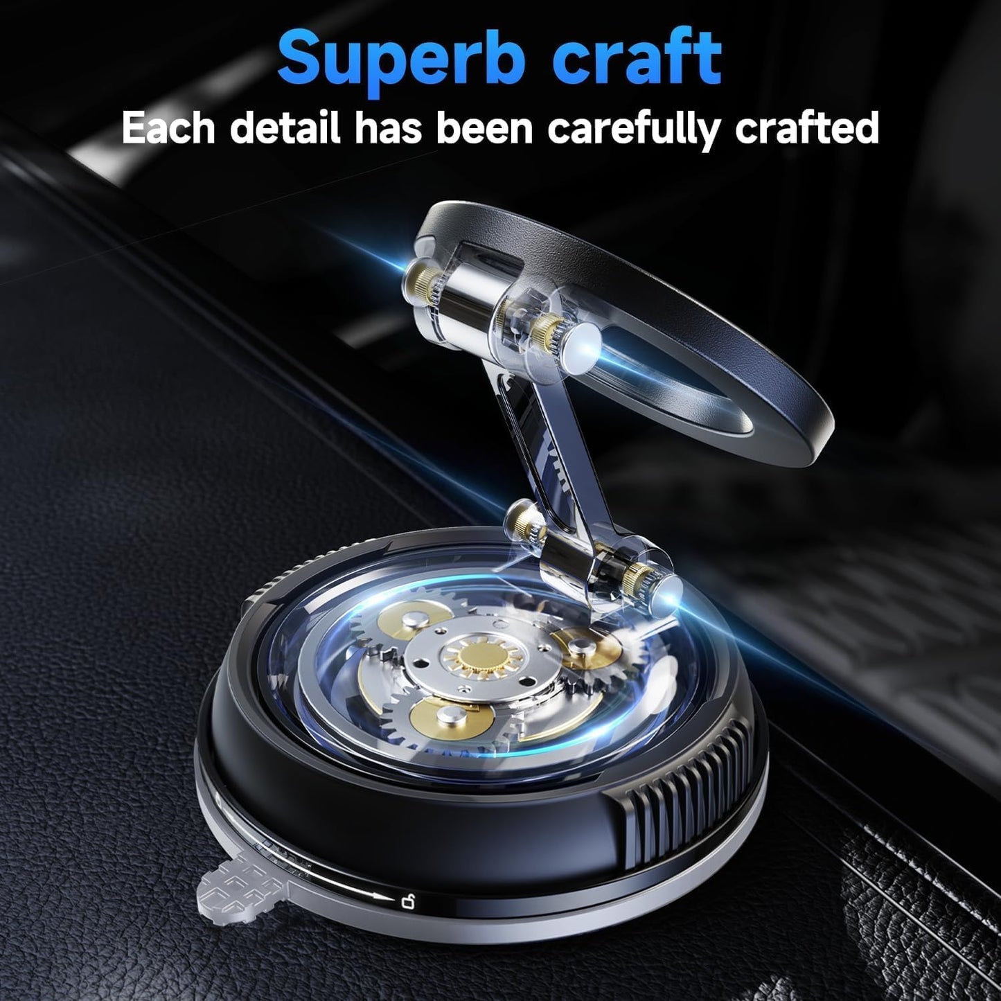 ANDERY Heavy Duty Magnetic Car Phone Holder - Strongest Suction for Secure DEMO
