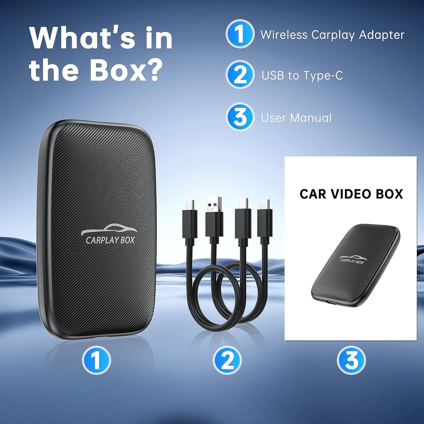MTAKYA Wireless Input Adapters CarPlay Android Auto Adapter AI Box for DEMO