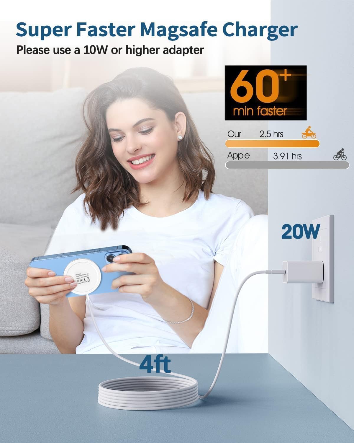 OANDYS Wireless Induction Chargers Magnetic Charger Fast Charging Pad for DEMO