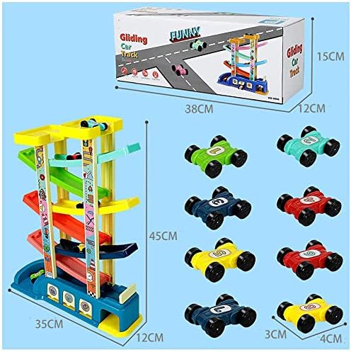 Uandhome Multicolored Motor Vehicles Toddler Car Ramp Racer Toys, 35 x 45 DEMO