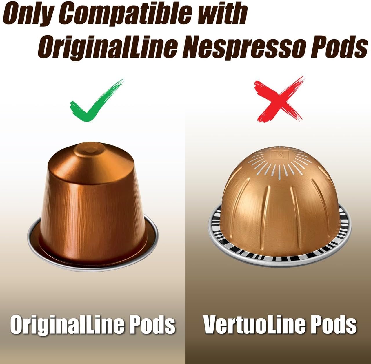 Deco Brothers Rustic Brown Nespresso Capsule Organizer Drawer 42 Pod Holder DEMO