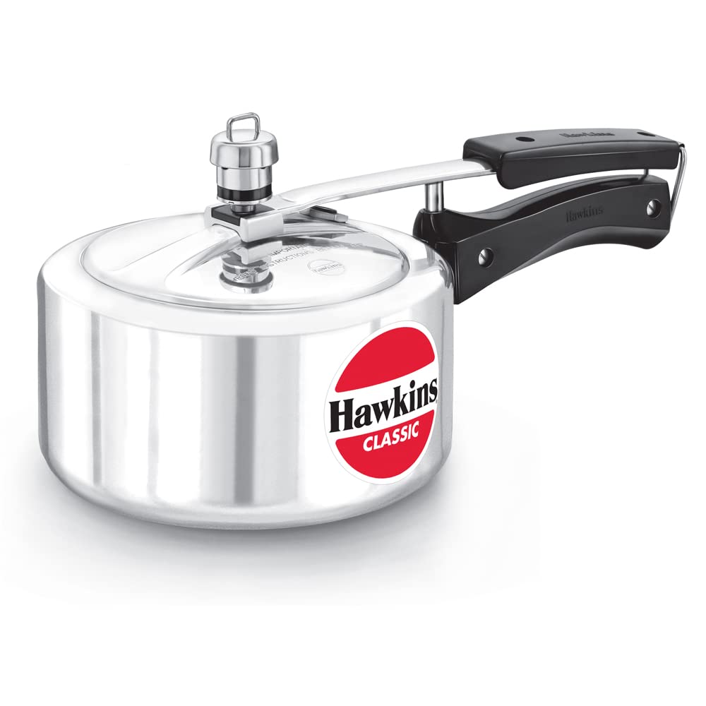 Hawkins High-Capacity 2L Pressure Cooker in Silver for Healthy Home Cooking DEMO
