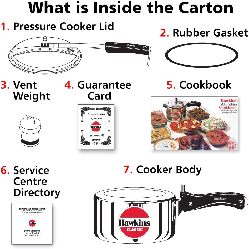 Hawkins High-Capacity 2L Pressure Cooker in Silver for Healthy Home Cooking DEMO