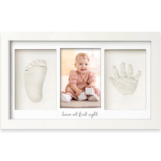 KeaBabies Baby Picture Frames Hand and Footprint Clay Keepsake Frame Alpine NEW