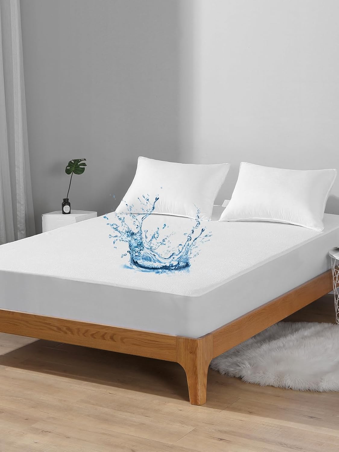 Bedecor Waterproof Mattress Protector King Size Allergen Resistant NEW
