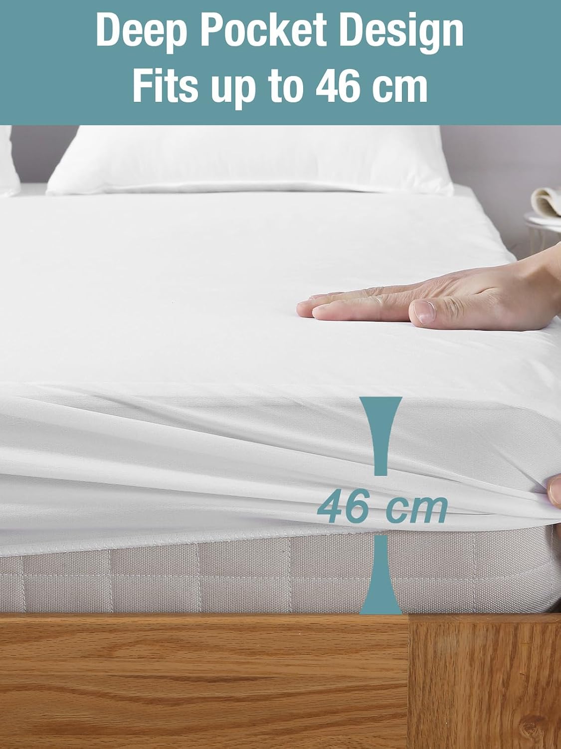 Bedecor Waterproof Mattress Protector King Size Allergen Resistant NEW