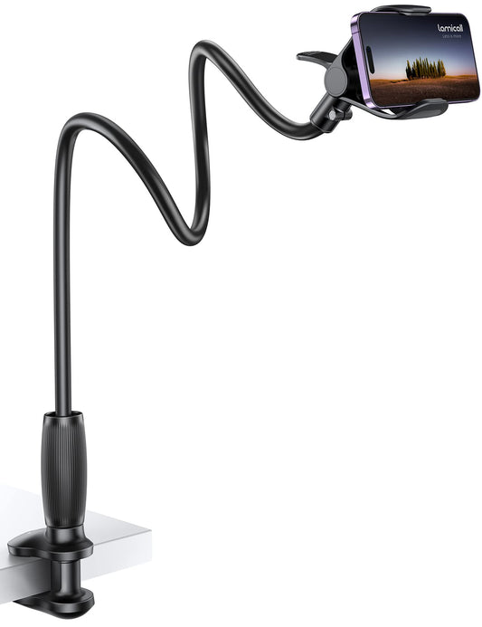 Lamicall Gooseneck Phone Holder Upgraded Stable Clip for Desk Headboard DEMO