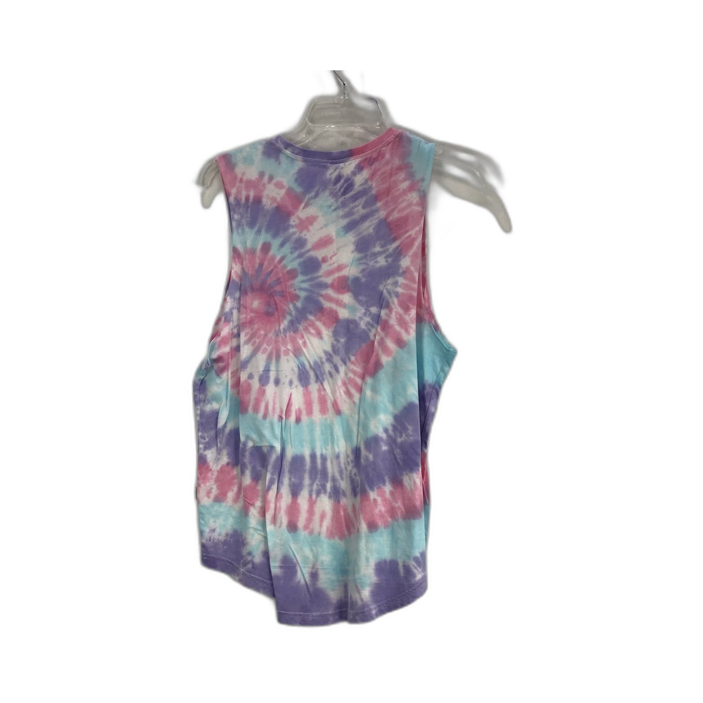 Ghanda Tie Dye Tank Top Sleeveless Cotton Blend Purple Ladies Size 10