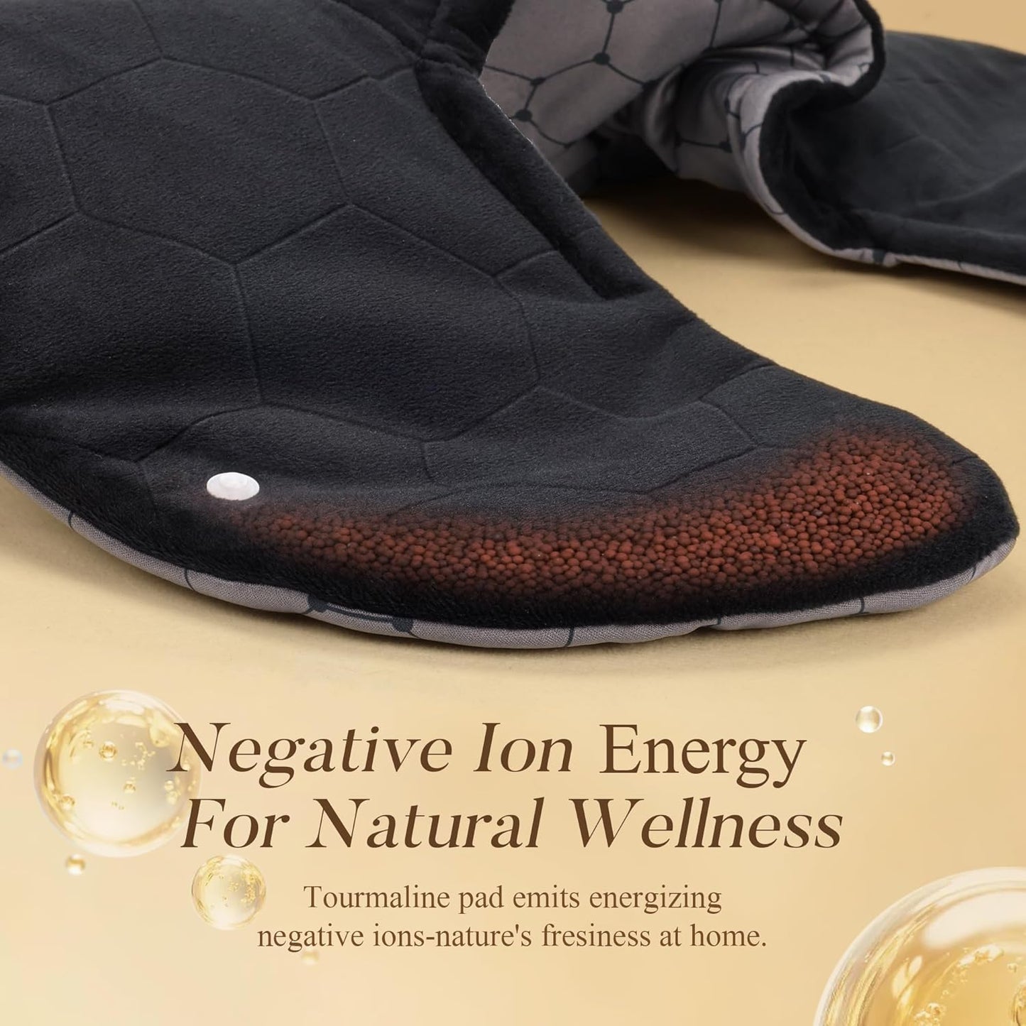 nalax Electric Heating Pad for Neck, Shoulders and Back Far Infrared Black NEW