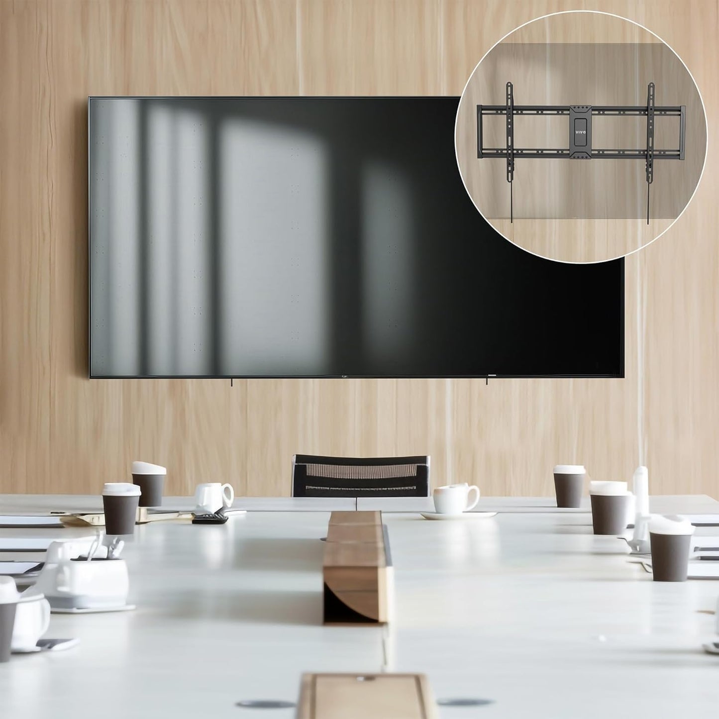 VIVO Curved & Flat TV Wall Mount Bracket for 13" to 55" Screens, Black NEW