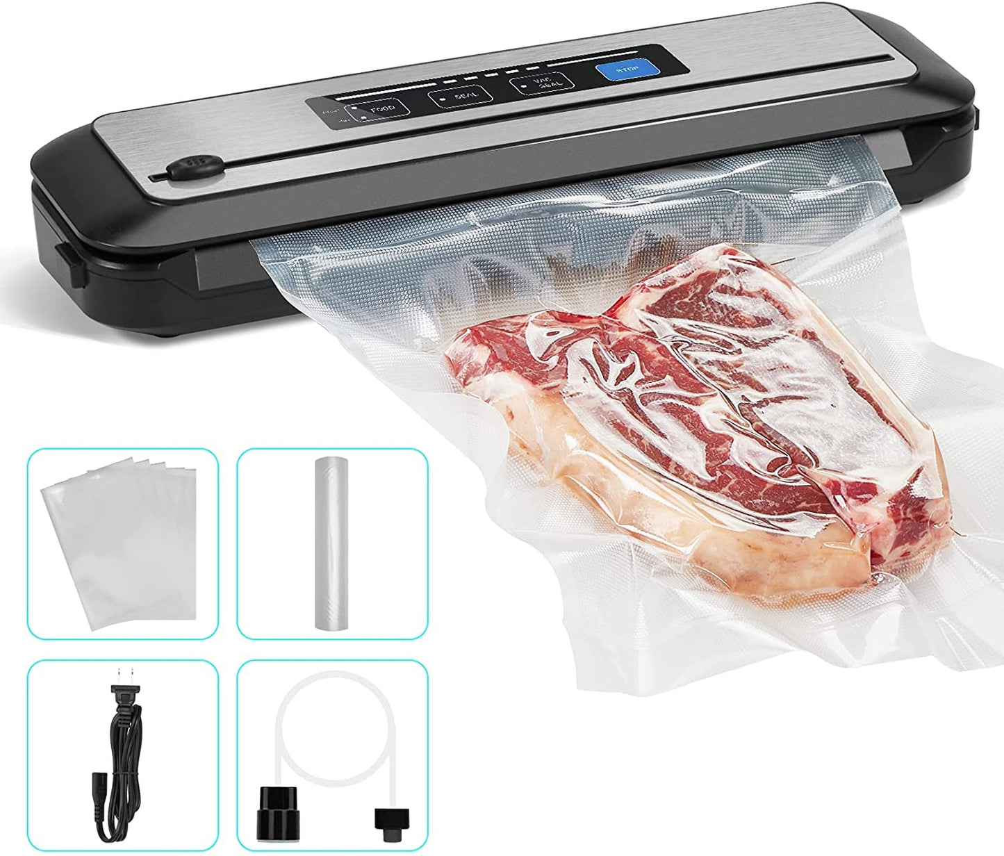 Inkbird Vacuum Sealer Automatic Food Preservation Sealing Machine Silver NEW