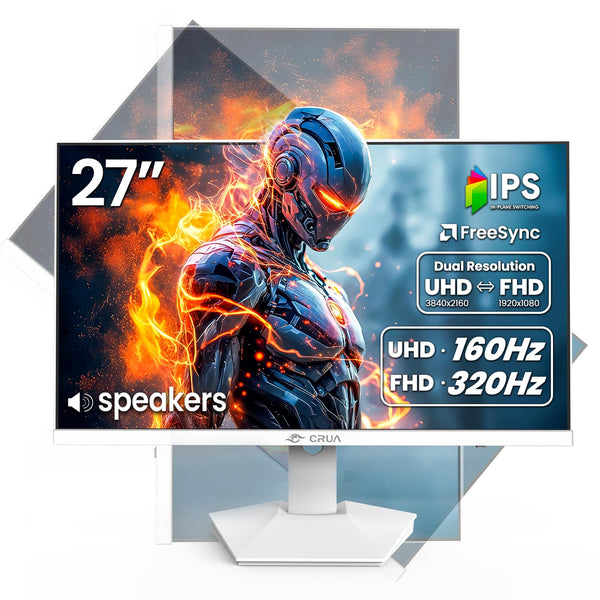 CRUA 4K Monitors 160Hz / 1K 320Hz IPS Gaming Monitor with Ultrafast DEMO
