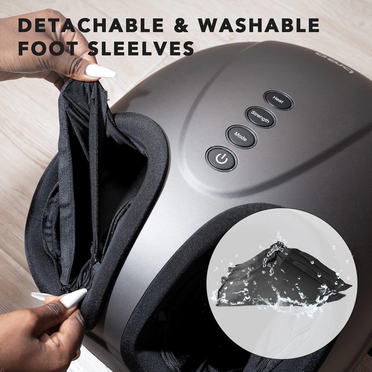 Breo Shiatsu Foot Massager Machine with Deep Tissue Kneading and Heat for DEMO