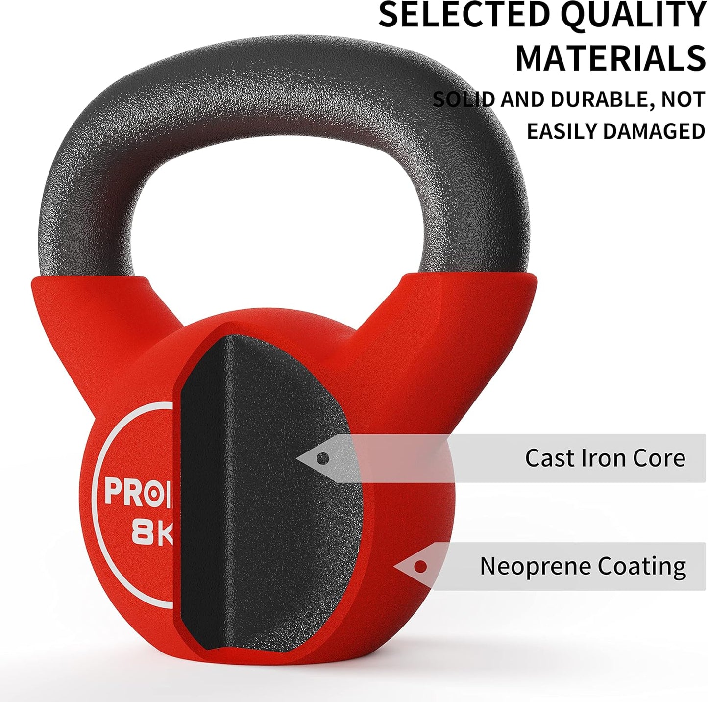 PROIRON Solid Kettlebells Cast Iron Kettlebell Weights Strength Training NEW