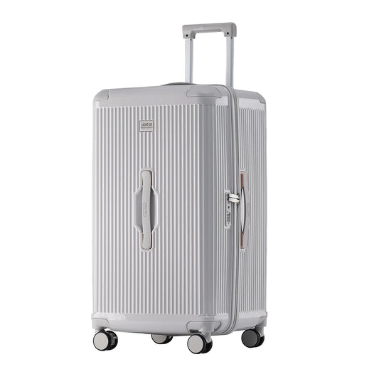 LIGHTGO Unisex Aerospace-Grade Hardshell Suitcases Durable Travel Grey NEW