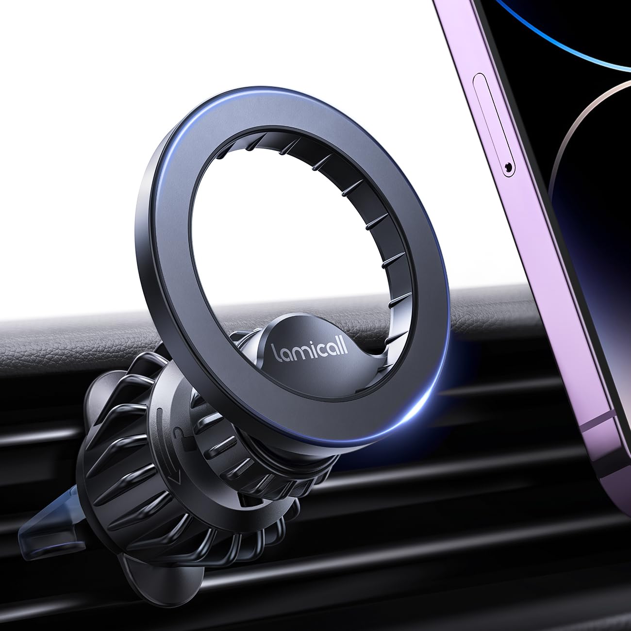 Lamicall Magnetic Vent Phone Holder with 20 Strongest Magnets Dash-Mounted NEW