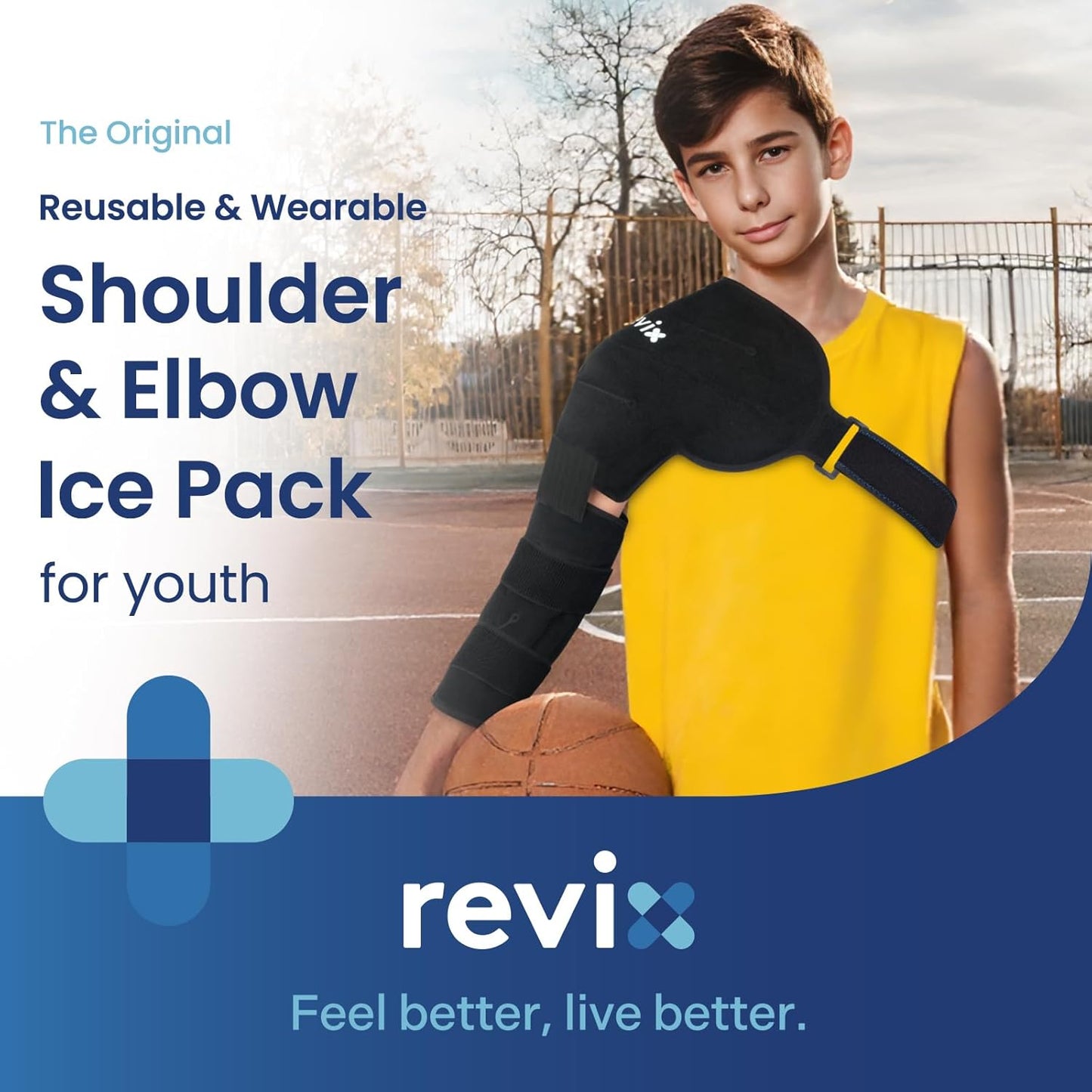 REVIX Reusable Ice Arm Sleeve Wrap Cooling Pack for Small Arms, Black Size DEMO