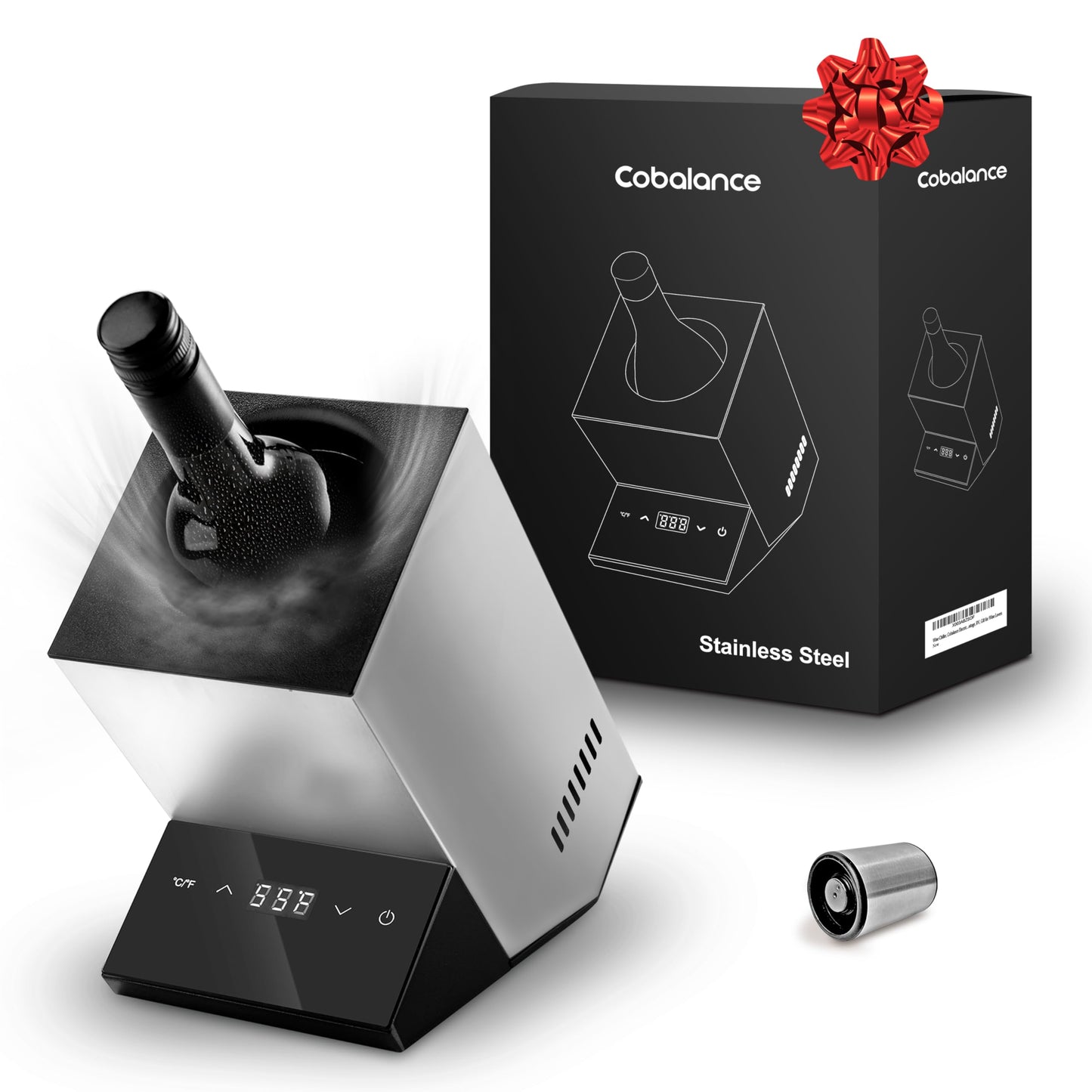 Cobalance 1 Bottle Electric Wine Chiller Cooler for Red & White Wines Size NEW