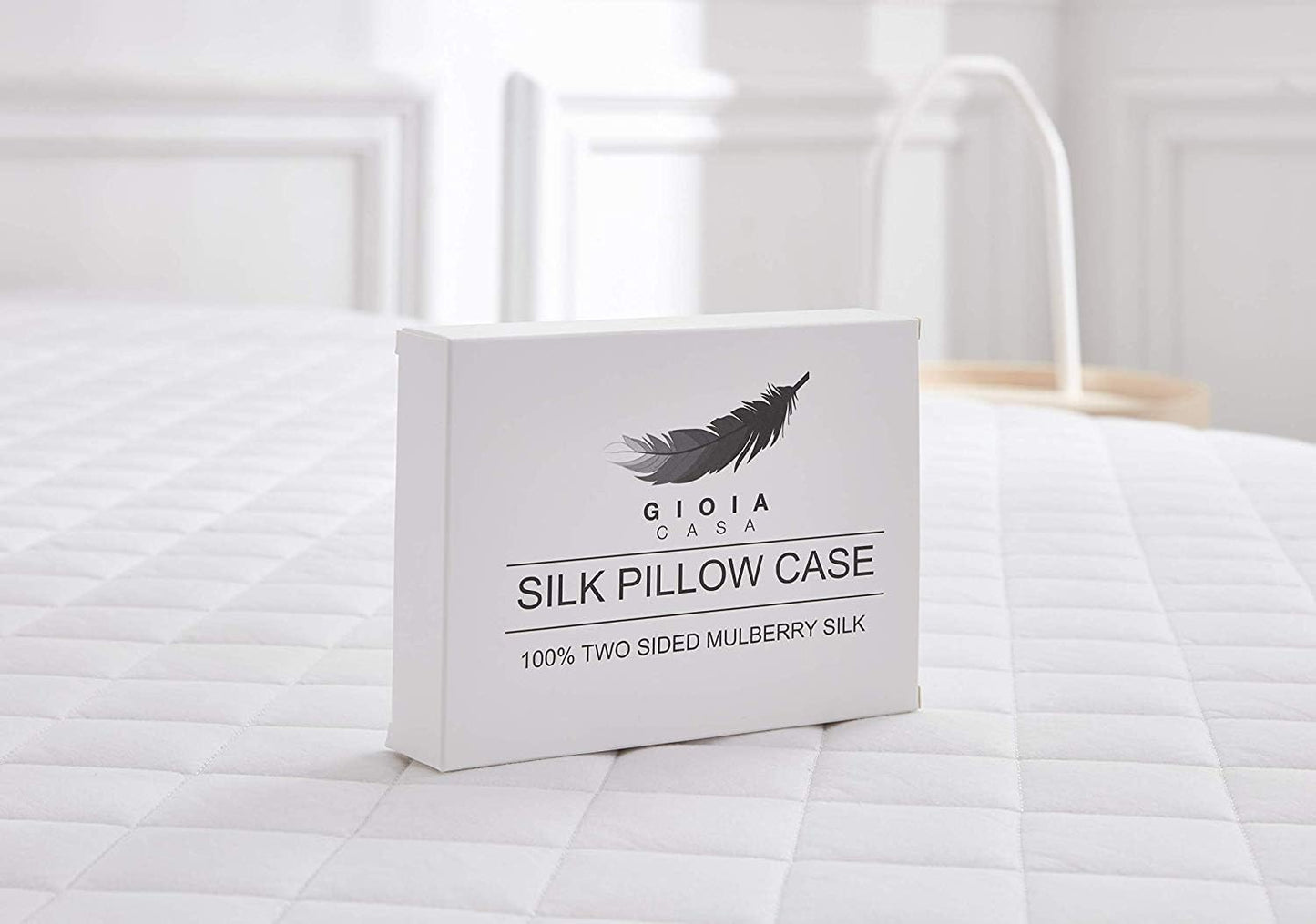 Gioia Casa Pillowcases Luxury Silk Pillowcase Soft Anti-Aging 100% Mulberry NEW