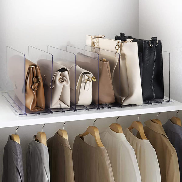 SUMSOFT Adjustable Clear Handbag Organizer for Closet Storage, 63 x 23.9 20 NEW