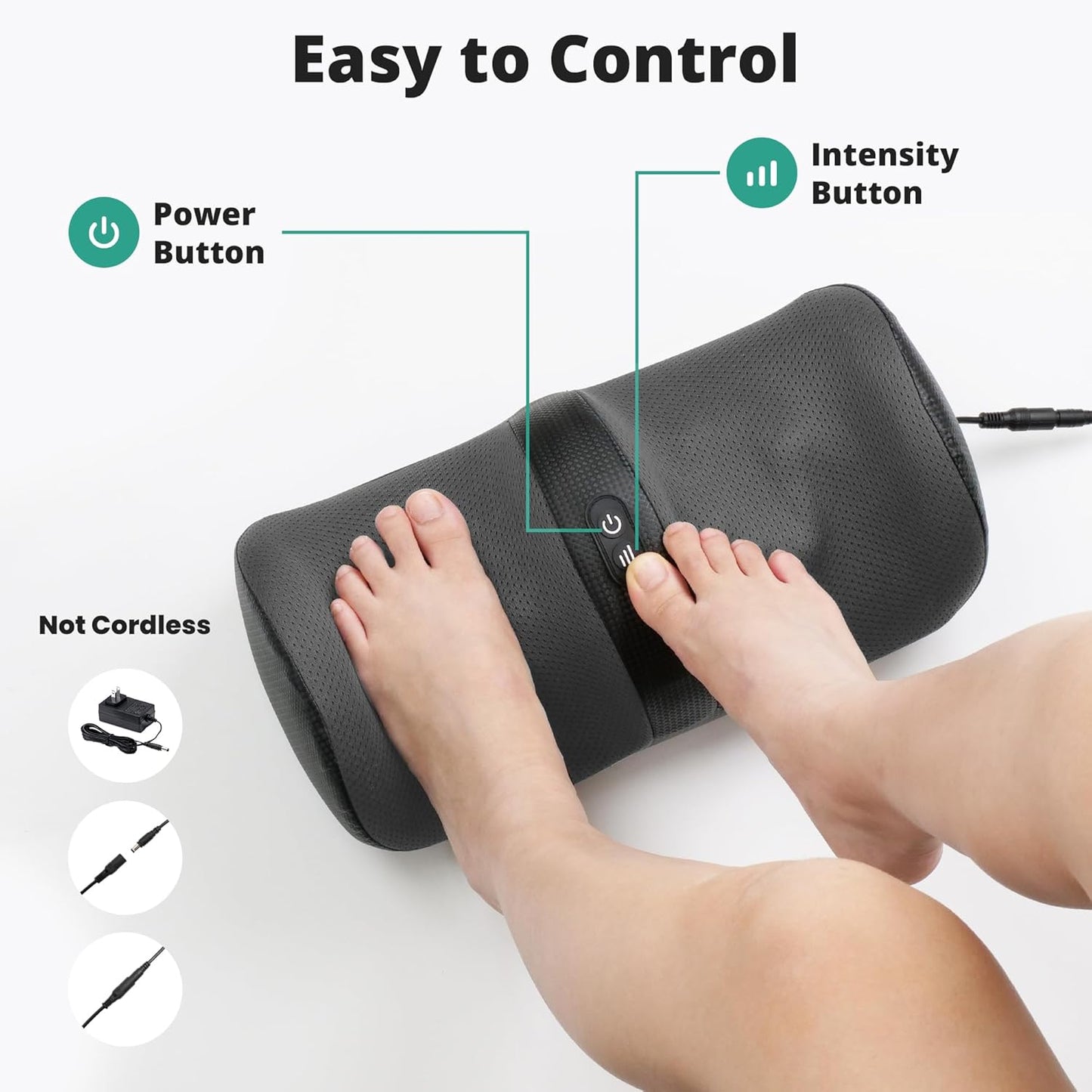 Medcursor Foot Massager with Heat Massage Roller Electric Massagers NEW