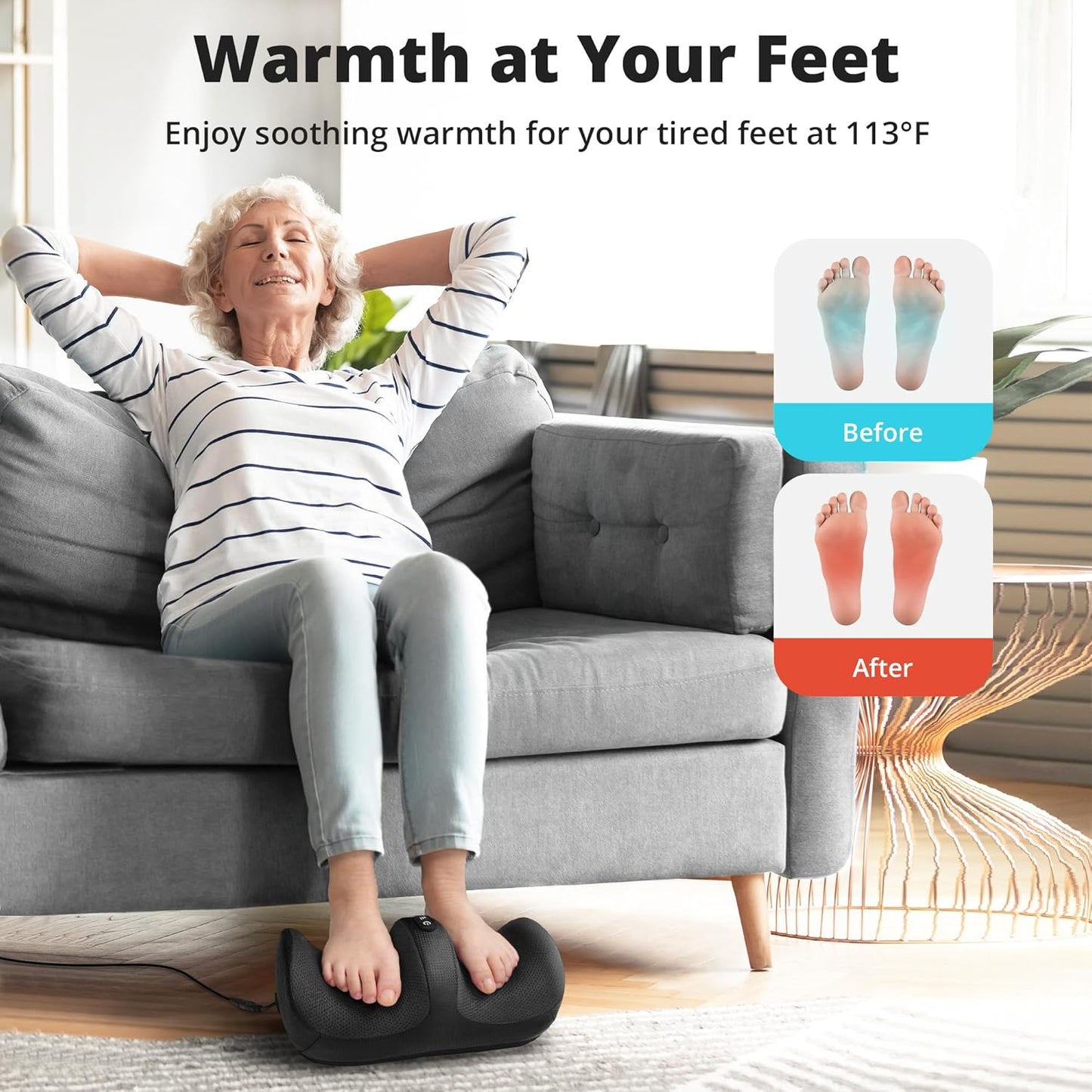 Medcursor Foot Massager with Heat Massage Roller Electric Massagers NEW