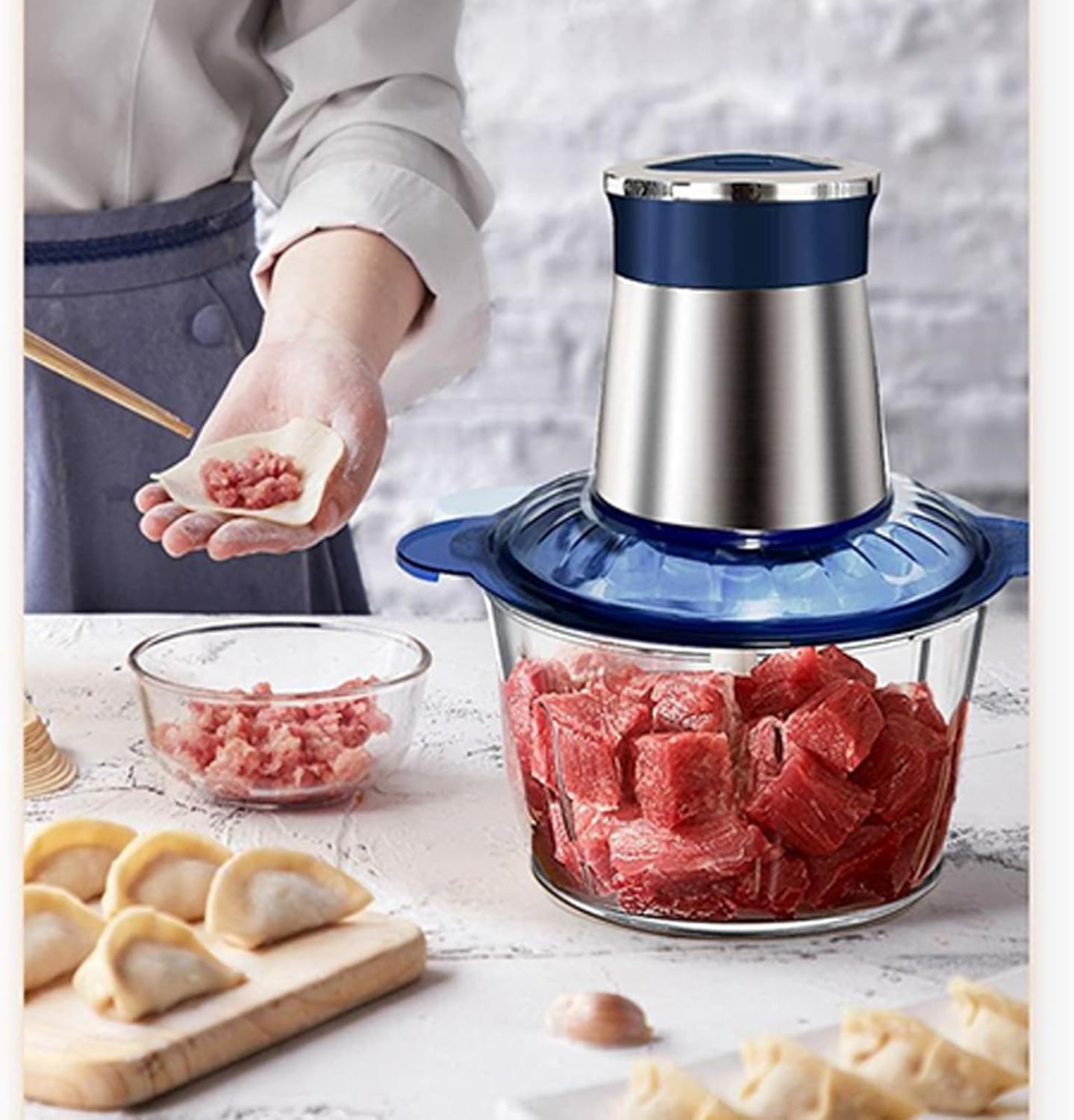 Enliansgo 3L Electric Vegetable Chopper Food Processor Mini Meat Grinder NEW