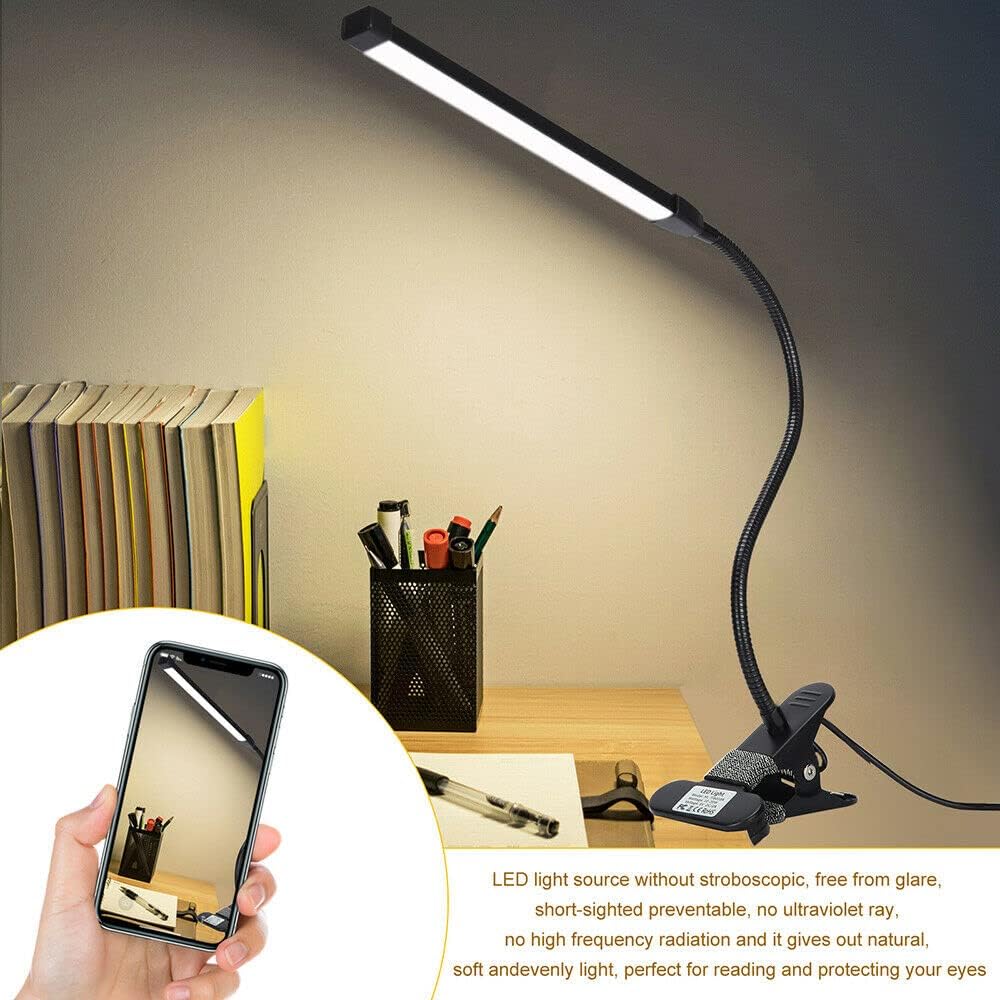 ANZSTOCK Dimmable LED Desk Lamp Table Light Bedside Reading Eye Care Cold NEW