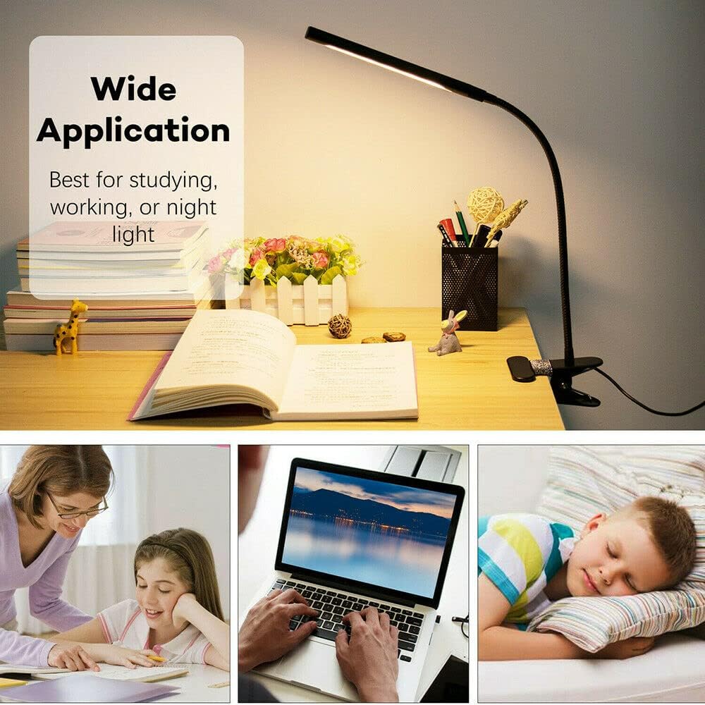 ANZSTOCK Dimmable LED Desk Lamp Table Light Bedside Reading Eye Care Cold NEW