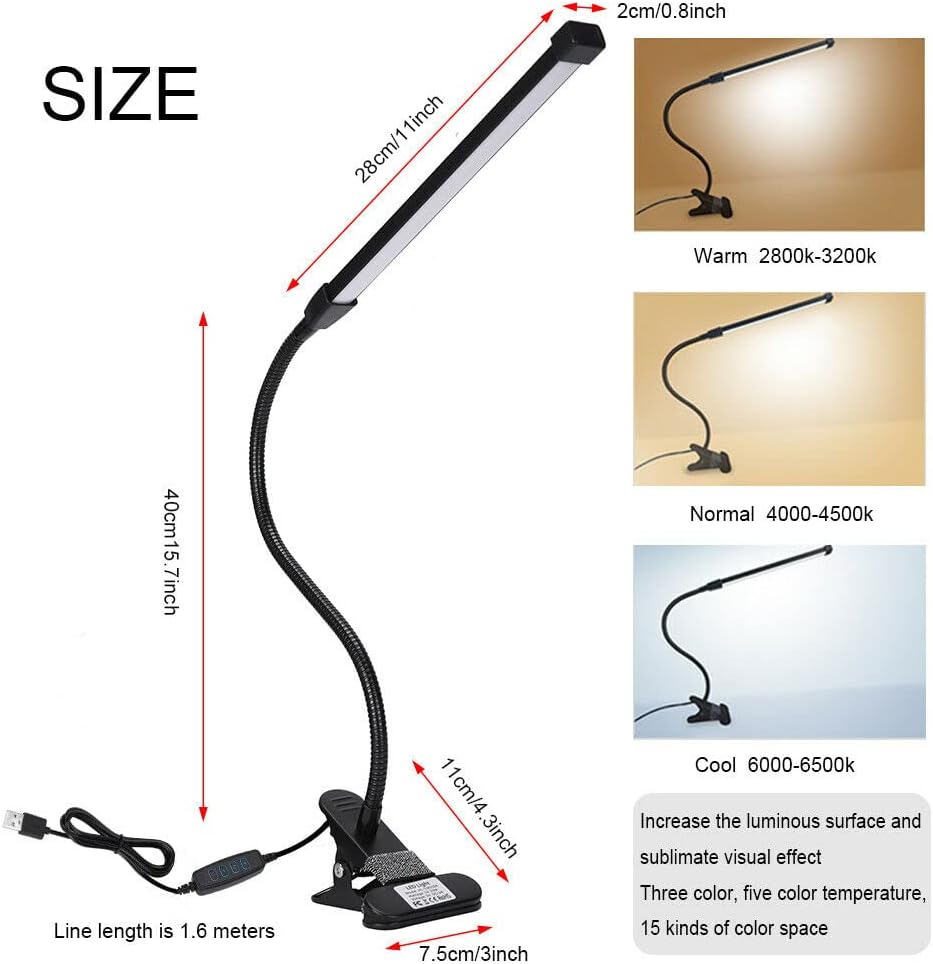 ANZSTOCK Dimmable LED Desk Lamp Table Light Bedside Reading Eye Care Cold NEW