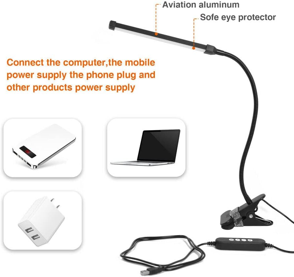 ANZSTOCK Dimmable LED Desk Lamp Table Light Bedside Reading Eye Care Cold NEW