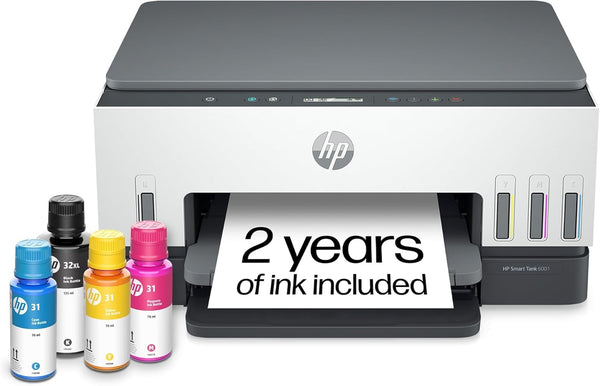 HP Smart Printers Tank 6005 All-in-One Wireless Color Inkjet Printer for NEW