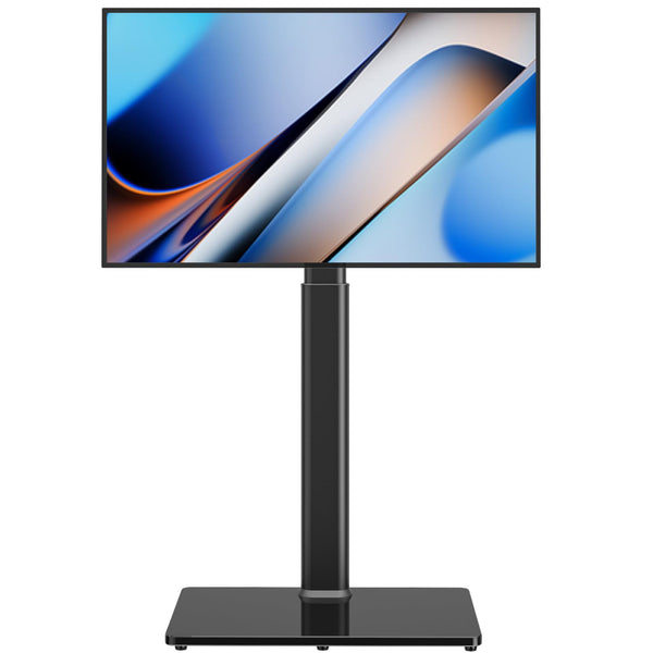 AX WABER Universal TV Stand with 80 Degree Swivel Height Adjustable Black DEMO