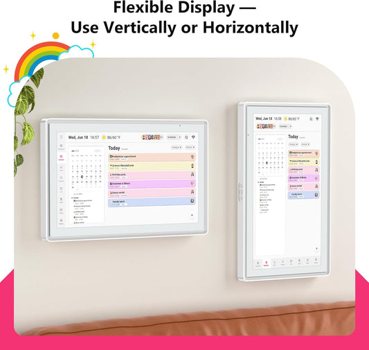 BIGASUO 15.6" Digital Calendar Smart Touchscreen Interactive Wall Planner NEW