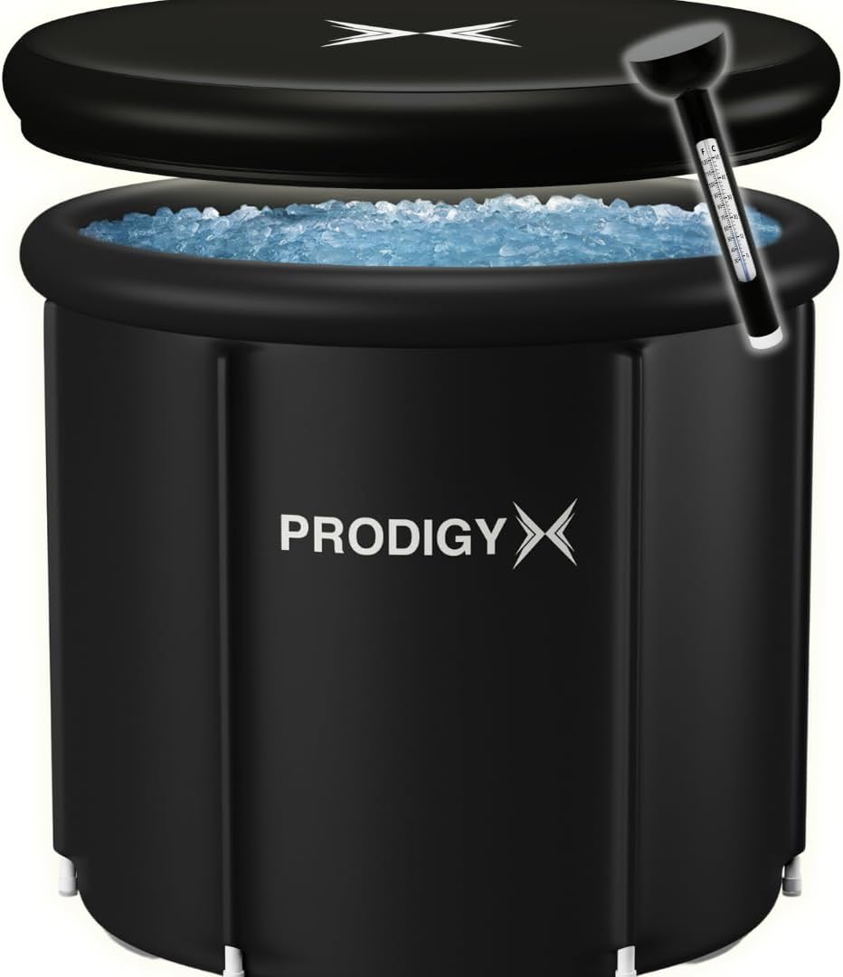 Prodigy X Bathtubs Portable Ice Plunge Bath Tub - Large Black Cold Therapy NEW