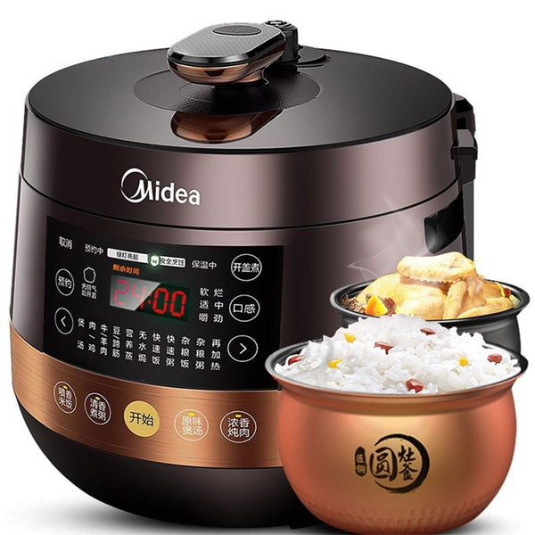 WOOYOOTE 4.8L Electric Pressure Cooker, Slow Cooker & Multi-Functional NEW
