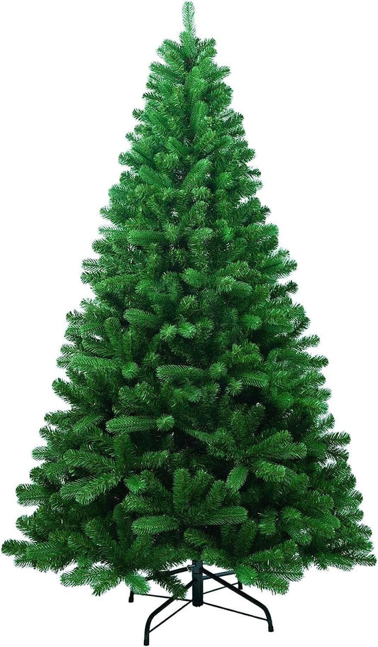 6ft Artificial Trees Green Christmas Tree with Polyvinyl Chloride Needles DEMO