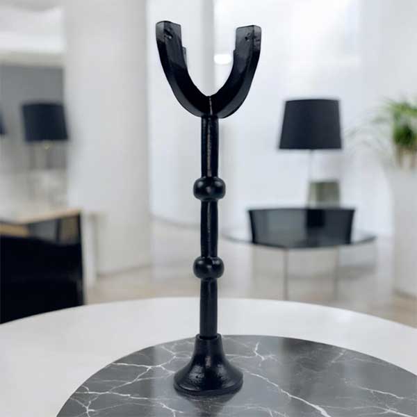 Handmade Lyla Candle Pier Collection  Elegant Black Aluminum Candle Holders Versatile Home Decor for Modern Spaces  NEW