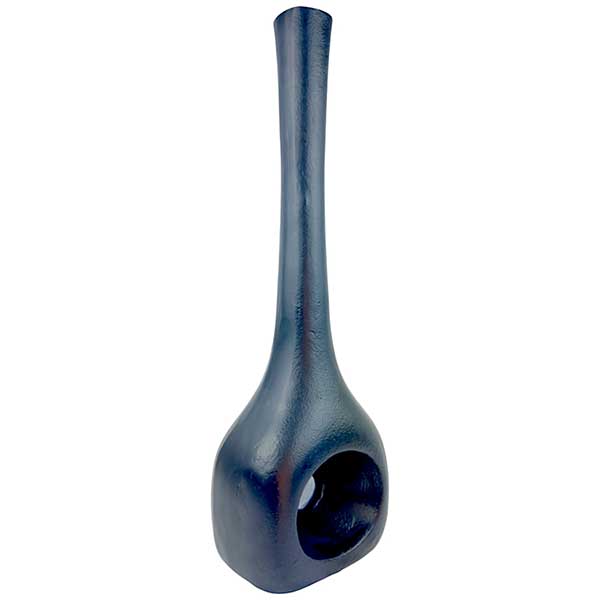 Handmade Black Aluminium Long Stem Vase Set NEW