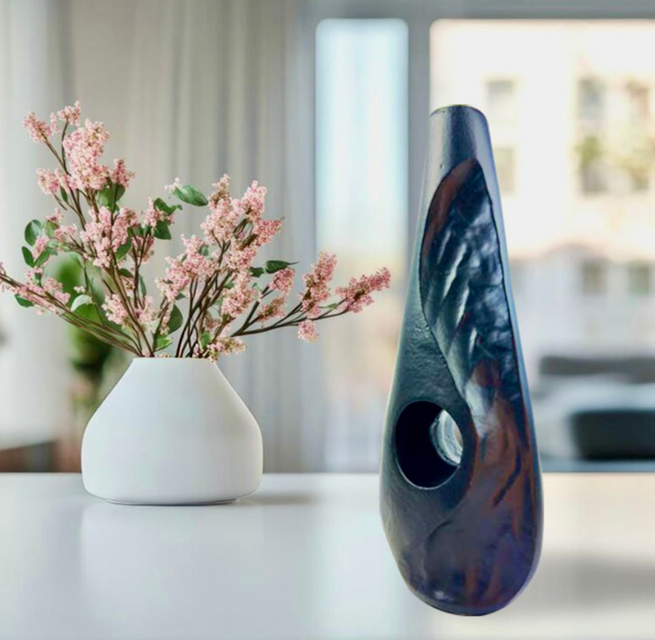 Handcrafted Aluminium Flower Vase NEW