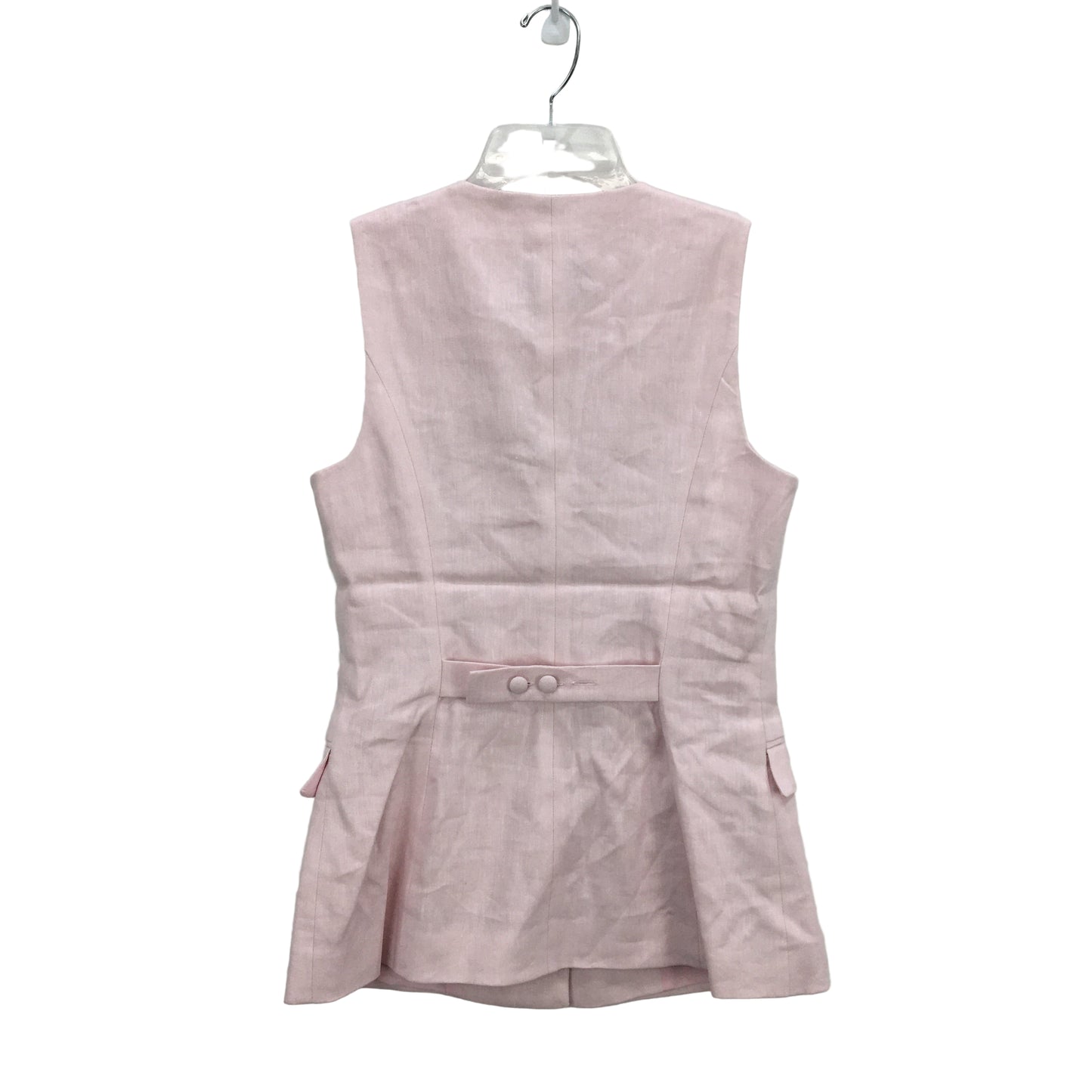 Portmans Blue Moon Linen Blend Carnation Pink Vest Ladies Size AU 8 NEW