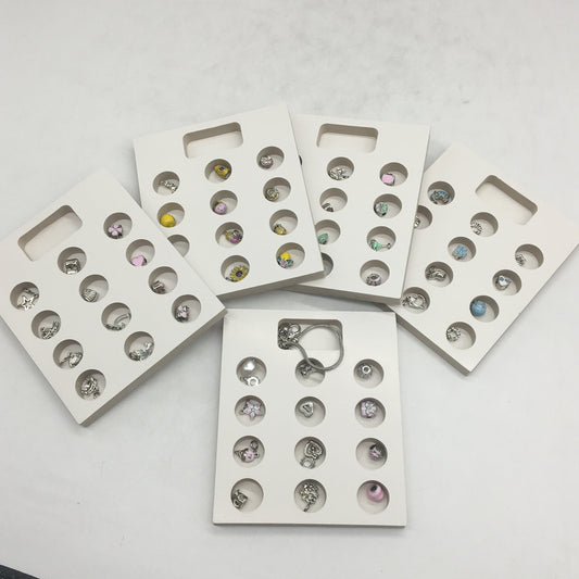 Adjustable 15-19cm Silver Charm Bracelet With 60 Various Swappable Charms NEW