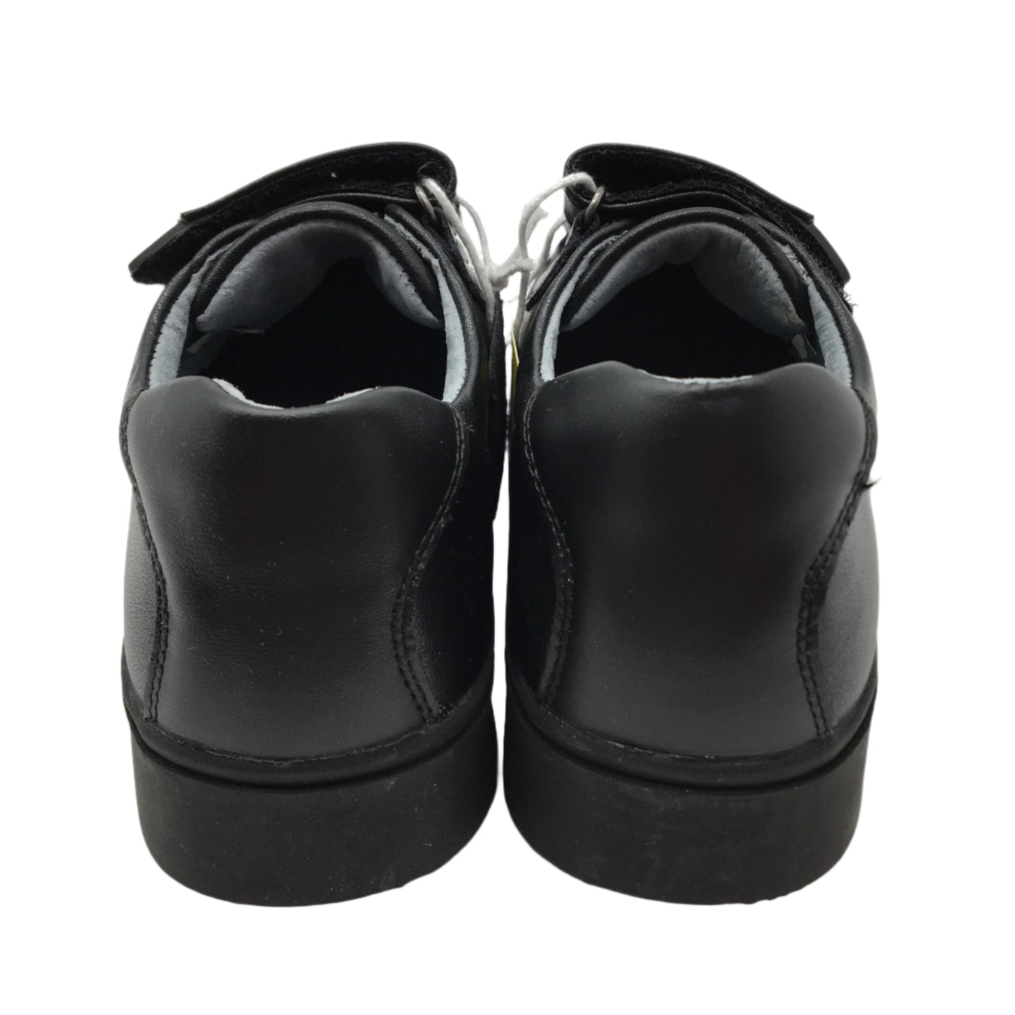Lily & Dan Premium Leather Double Strap Black School Shoes Kids Size AU 12 NEW