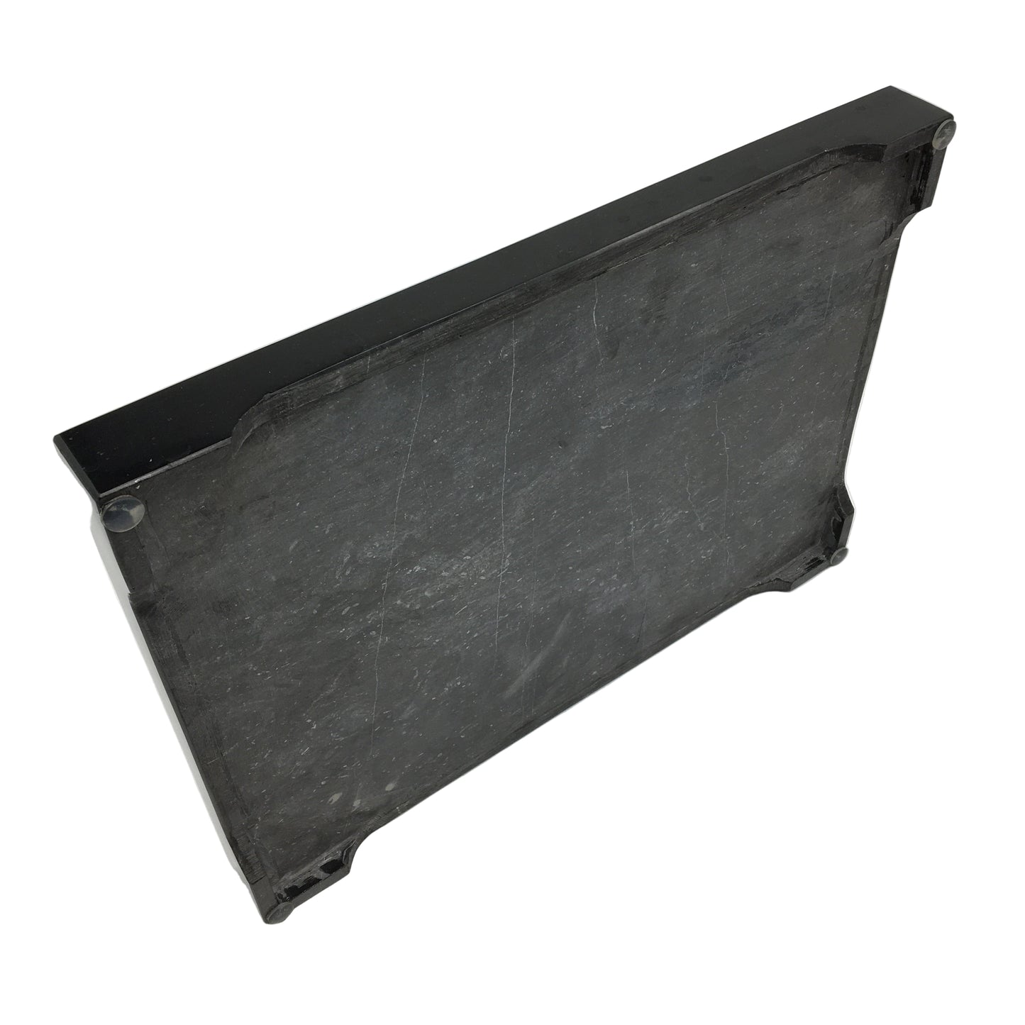 Prestigious Homeware Black Marble Rectangular Multipurpose Tray Black Forest