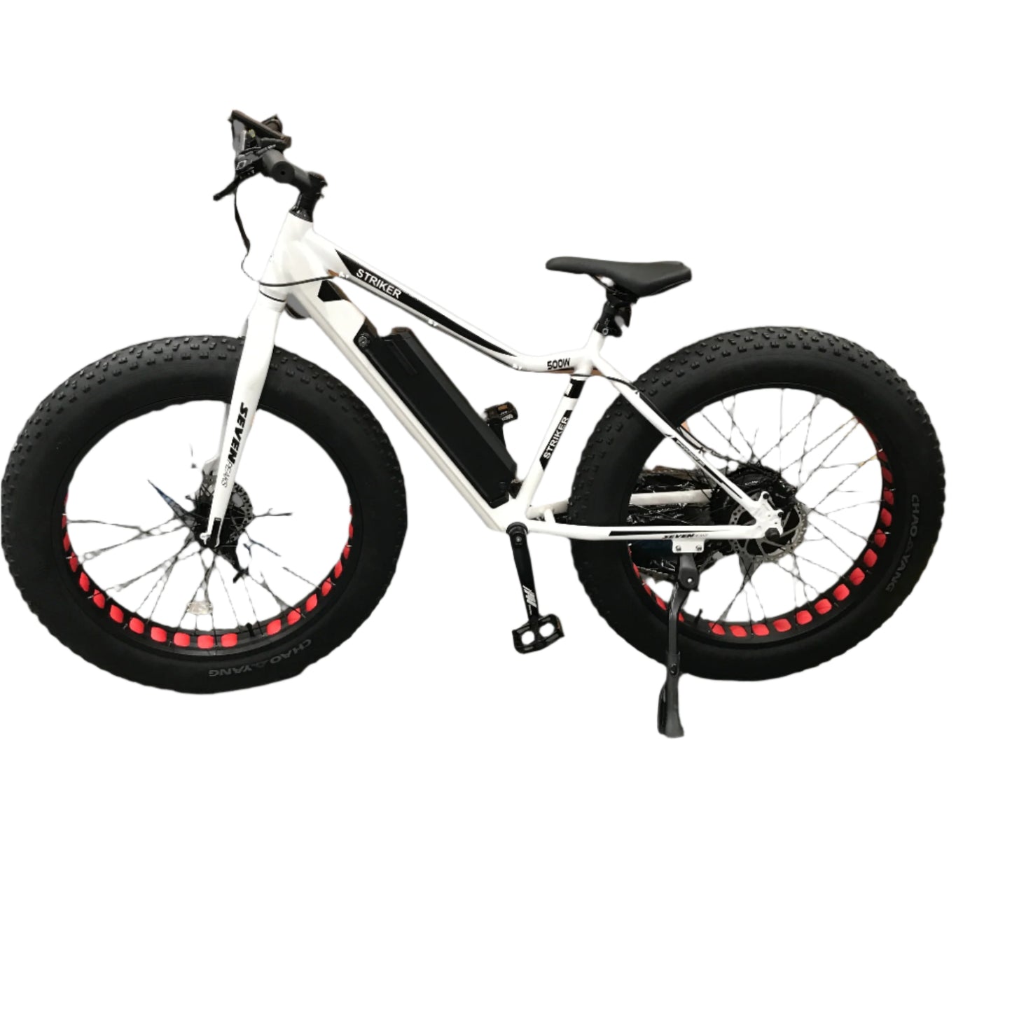 Seven Peaks Striker Electric Fat Bike 500W Black & White NEW